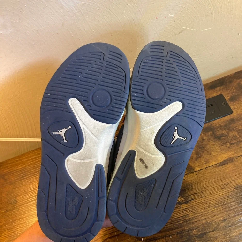 Nike Air Jordan Boys 4.5Y Stadium 90 White Navy  Sneakers DX4399-146